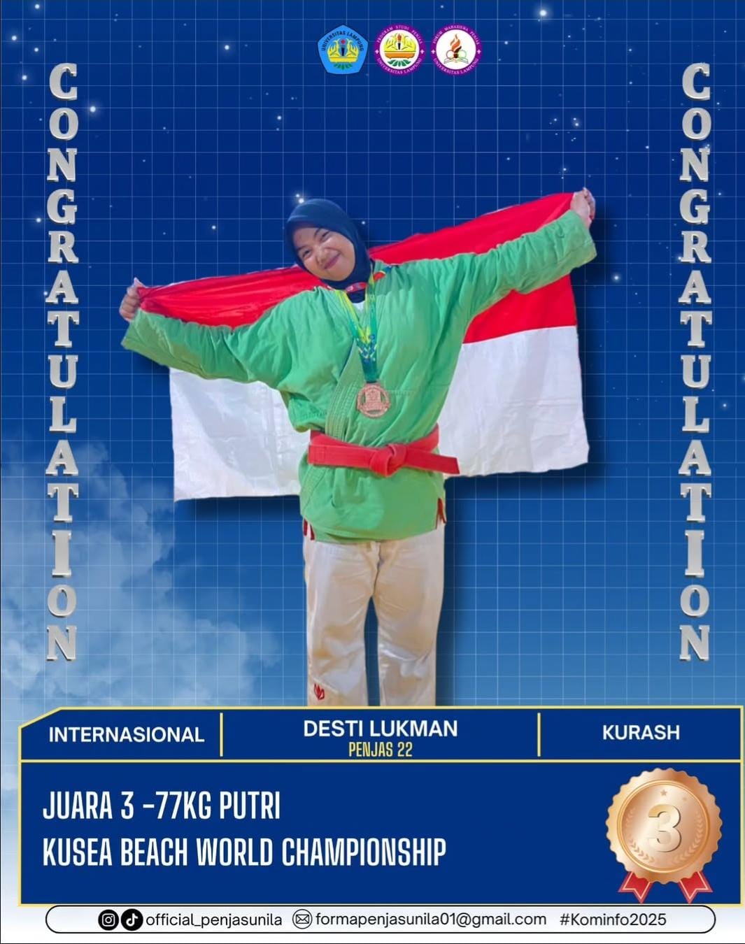 Foto prestasi Kusea Beach World Championship